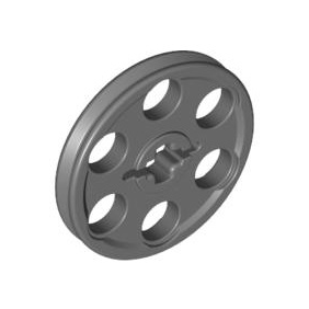 Dark Bluish Gray Technic Wedge Belt Wheel Pulley