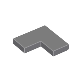 Dark Bluish Gray Tile 2 x 2 Corner
