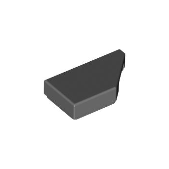Dark Bluish Gray Tile, Modified 1 x 2 Wedge Right