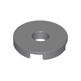 Dark Bluish Gray Tile, Round 2 x 2 with Hole