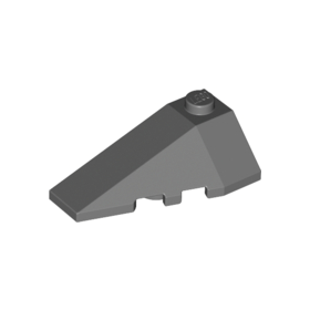 Dark Bluish Gray Wedge 4 x 2 Triple Left