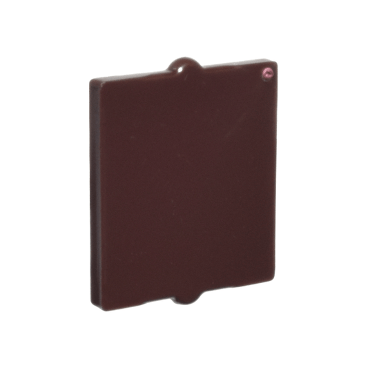Dark Brown Glass for Window 1 x 2 x 2 Flat Front