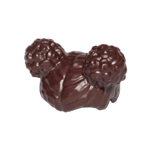 Dark Brown Minifigure, Hair Female, Parted in Middle with 2 Space Buns on Top