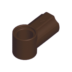Dark Brown Technic, Axle and Pin Connector Angled #1