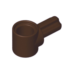Dark Brown Technic, Axle and Pin Connector Hub with 1L Axle