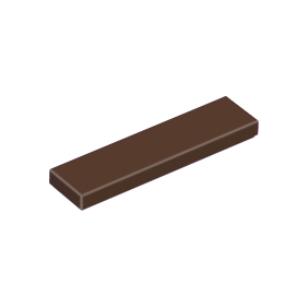 Dark Brown Tile 1 x 4