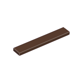 Dark Brown Tile 1 x 6