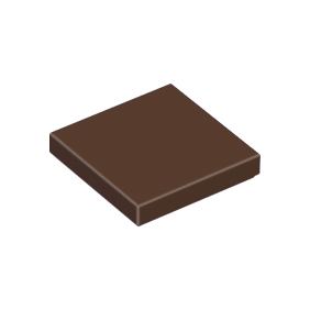 Dark Brown Tile 2 x 2