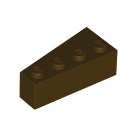 Dark Brown Wedge 4 x 2 Right
