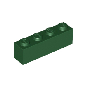 Dark Green Brick 1 x 4