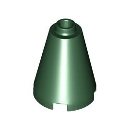 Dark Green Cone 2 x 2 x 2 - Open Stud