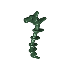 Dark Green Plant Vine Seaweed / Appendage Spiked / Bionicle Spine