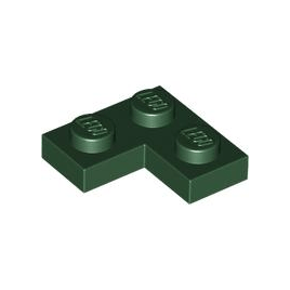 Dark Green Plate 2 x 2 Corner