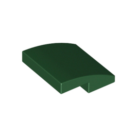 Dark Green Slope, Curved 2 x 2 x 2/3