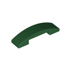 Dark Green Slope, Curved 4 x 1 x 2/3 Double
