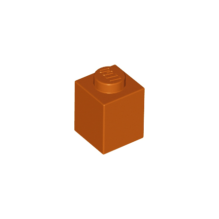 Dark Orange Brick 1 x 1