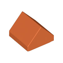 Dark Orange Slope 45 1 x 1 x 2/3 Double