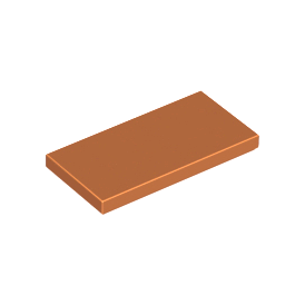 Dark Orange Tile 2 x 4