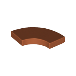 Dark Orange Tile, Round Corner 2 x 2 Macaroni