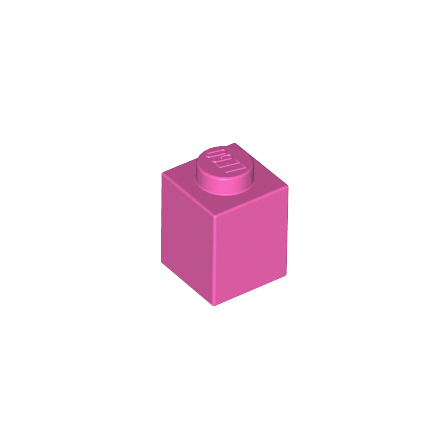 Dark Pink Brick 1 x 1