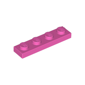 Dark Pink Plate 1 x 4