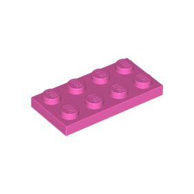 Dark Pink Plate 2 x 4