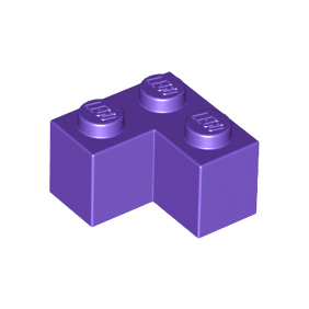 Dark Purple Brick 2 x 2 Corner