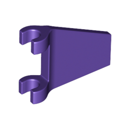 Dark Purple Flag 2 x 2 Trapezoid with Flared Edge