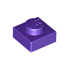 Dark Purple Plate 1 x 1