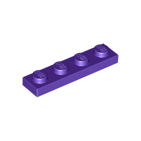 Dark Purple Plate 1 x 4