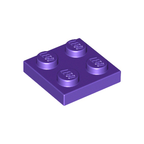 Dark Purple Plate 2 x 2