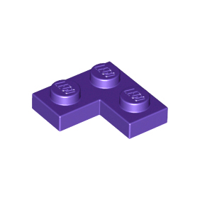Dark Purple Plate 2 x 2 Corner