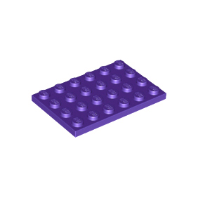 Dark Purple Plate 4 x 6