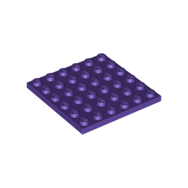 Dark Purple Plate 6 x 6