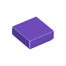 Dark Purple Tile 1 x 1