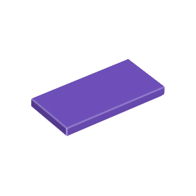 Dark Purple Tile 2 x 4