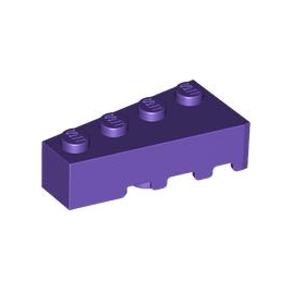 Dark Purple Wedge 4 x 2 Left
