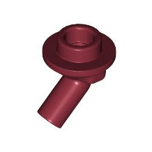 Dark Red Bar 1L with Angled Hollow Stud