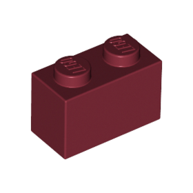 Dark Red Brick 1 x 2