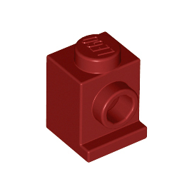 Dark Red Brick, Modified 1 x 1 with Headlight