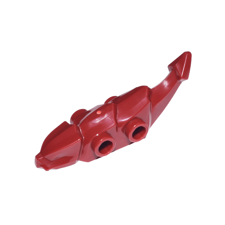 Dark Red Dragon Critter Body with Studs on Sides