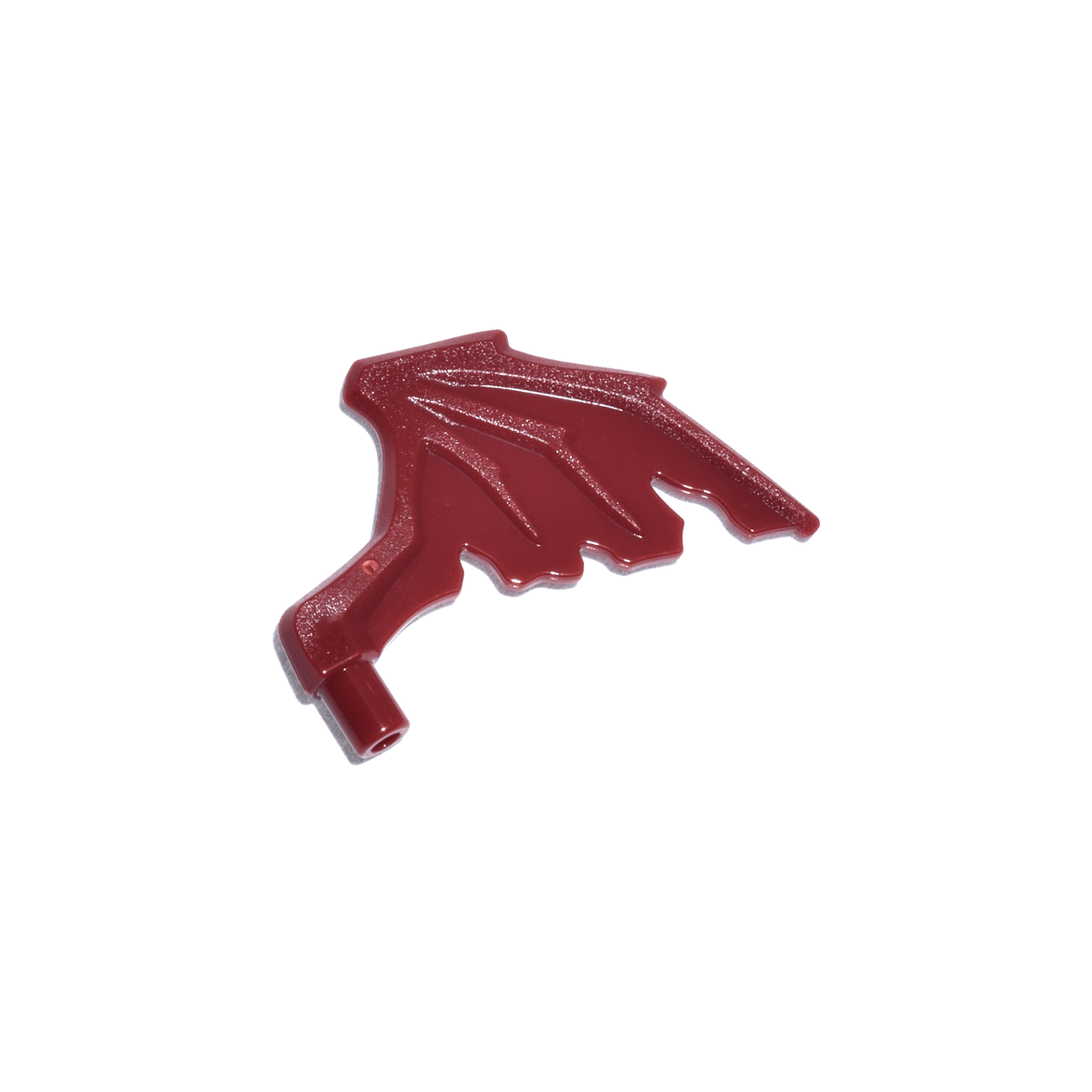 Dark Red Minifigure Wing Webbed Tattered