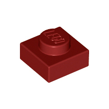 Dark Red Plate 1 x 1