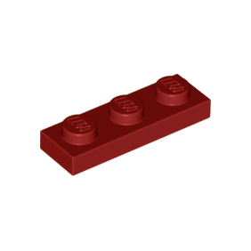 Dark Red Plate 1 x 3