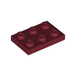 Dark Red Plate 2 x 3