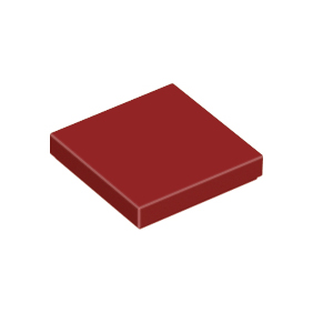 Dark Red Tile 2 x 2