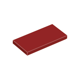 Dark Red Tile 2 x 4