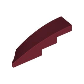 Dark Red Wedge 4 x 1 Right