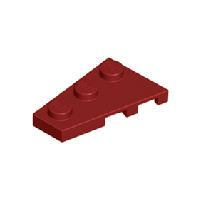Dark Red Wedge, Plate 3 x 2 Left