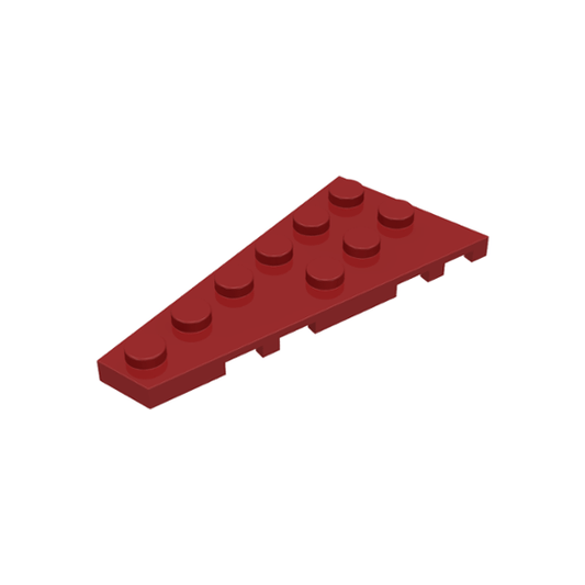 Dark Red Wedge, Plate 6 x 3 Left